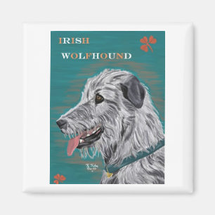 Aimant de chien-loup irlandais