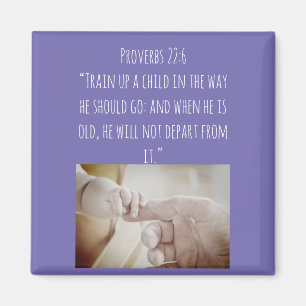 Aimant de citation biblique pour élever un enfant