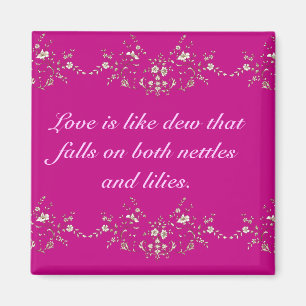 Aimant de citation d'amour