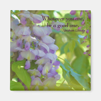 Aimant de citation d'attitude de fleur de bactérie