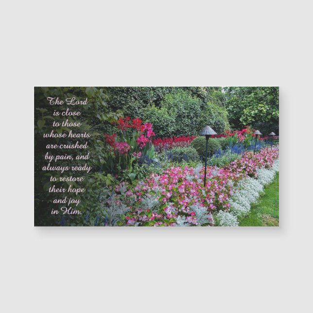 Aimant de citation d'encouragement de photographie (Devant)