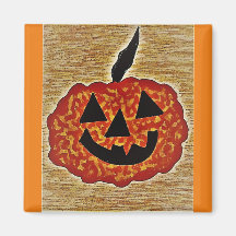 Aimant de citrouille d'Halloween