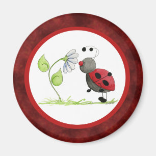 Aimant de coccinelle d'insecte de griffonnage