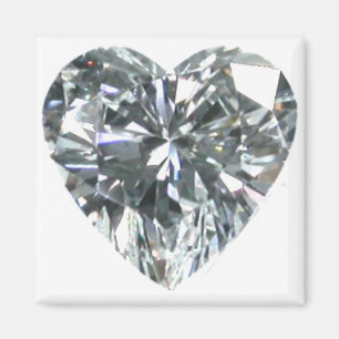 Aimant de coeur de diamant