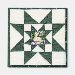 Aimant de conception de canard d'étoile d'édredon