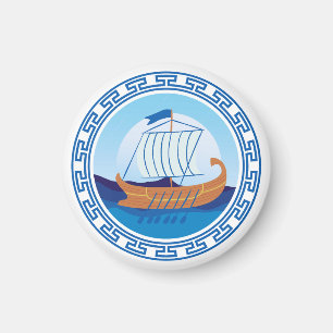 Aimant de conception de navire de la Grèce antique