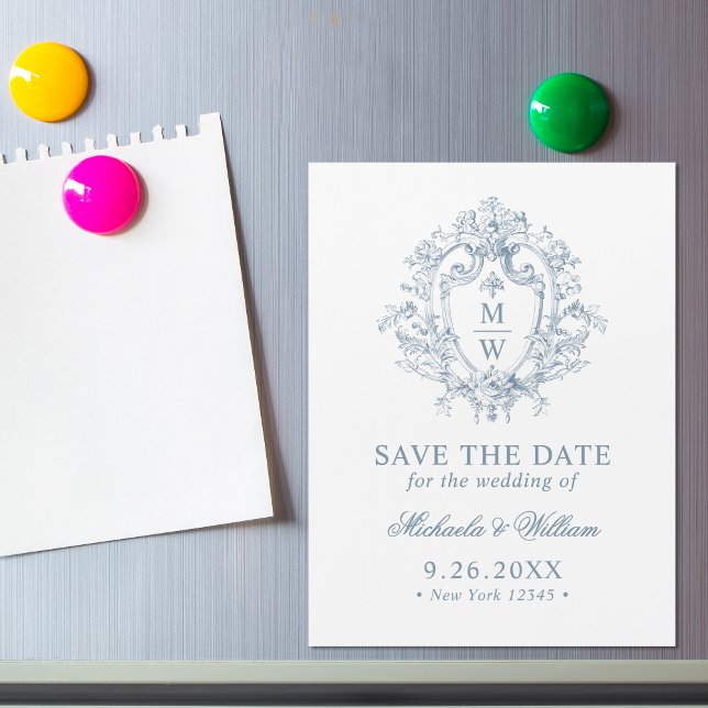 Aimant de conservation de date de mariage à monogr (Créateur téléchargé)