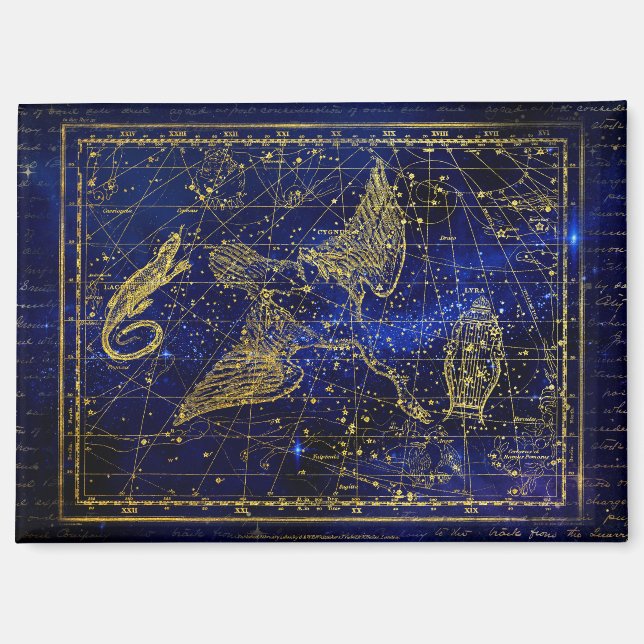 aimant de constellation de lézard et de cygne (Recto)