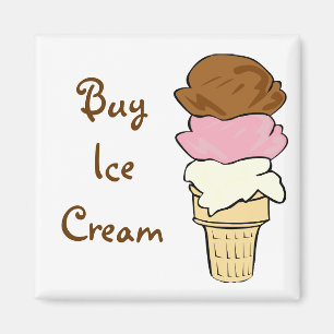 Aimant de cornet de crème glacée