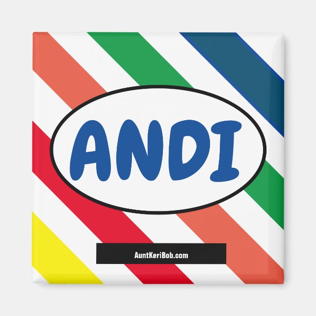 aimant de couleurs ANDI (Devant)