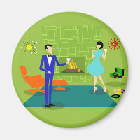 Aimant de couple moderne du milieu du siècle