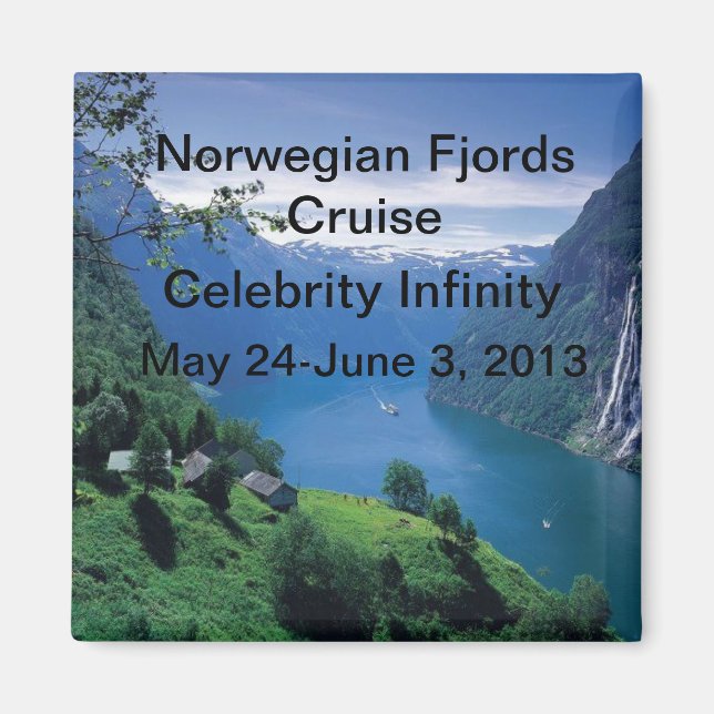 Aimant de croisière fjords norvégien (Devant)