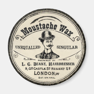 Aimant de cru de cire de Mustach de moustache