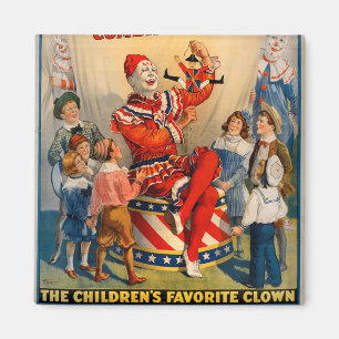 Aimant de cru de clown de cirque de KRW