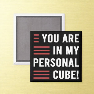 Aimant de cube personnel humour de bureau amusant