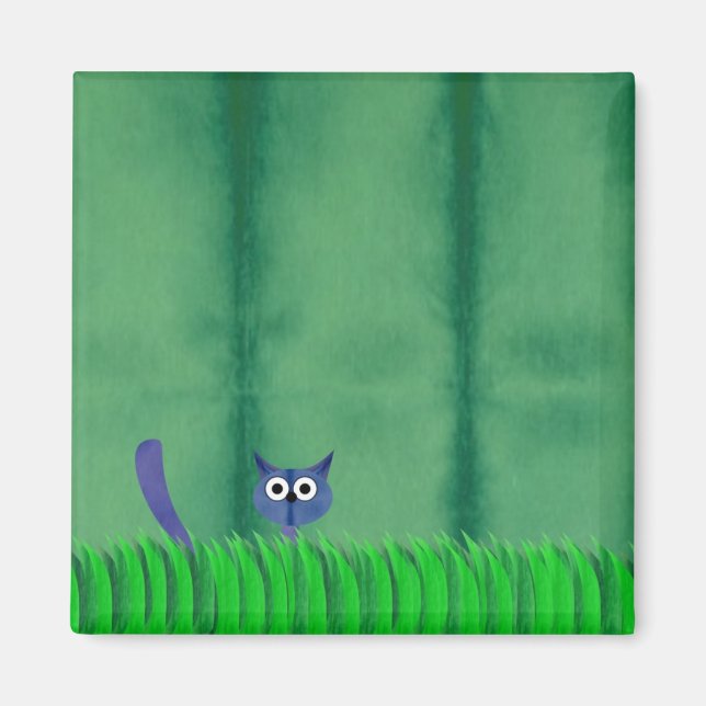 Aimant DE CUISINE BLEU (Devant)