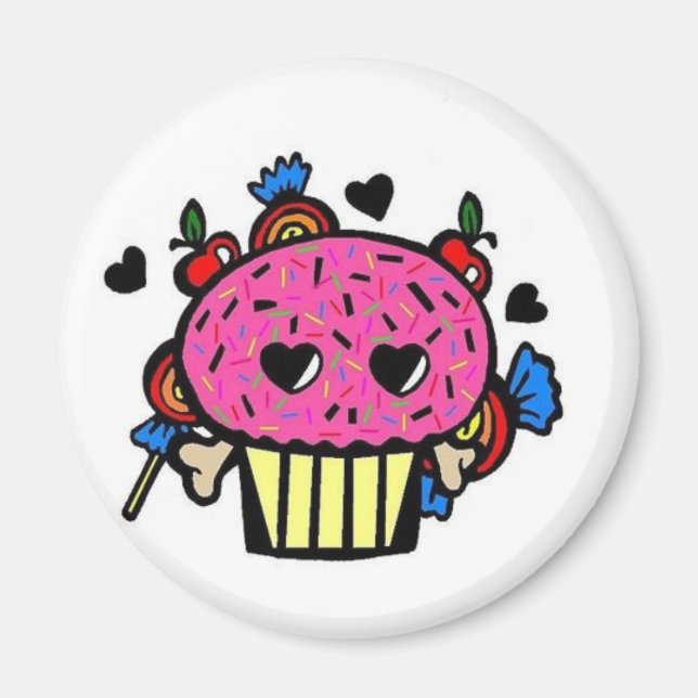 Aimant de cupcake (Devant)