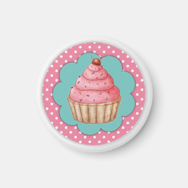 Aimant de cupcake (Devant)