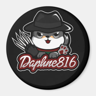 Aimant de Daphne 816 Halloween - noir