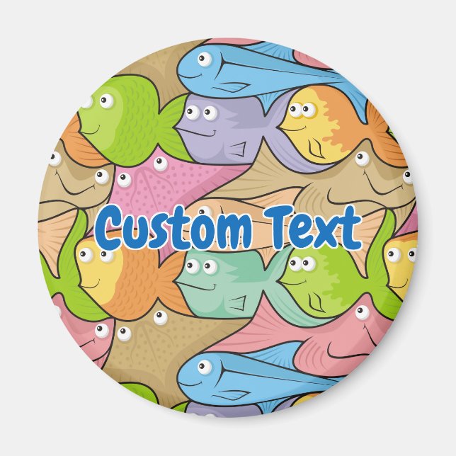Aimant de dessin animé de poissons (Devant)