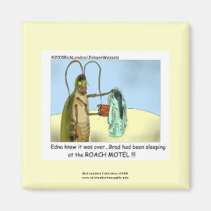 Aimant de dessin animé drôle Roach Motel