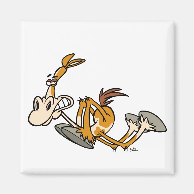 Aimant de dessin animé Horse Power (Devant)