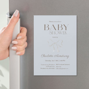 Aimant de douche bébé garçon bleu chic poussiéreux