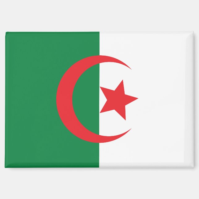 aimant de drapeau algérie (Recto)