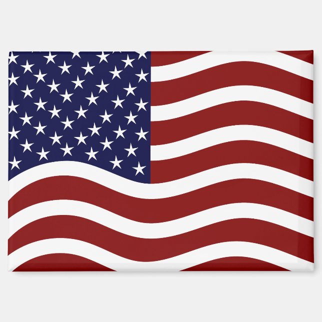 Aimant de drapeau américain patriotique pour toute (Recto)