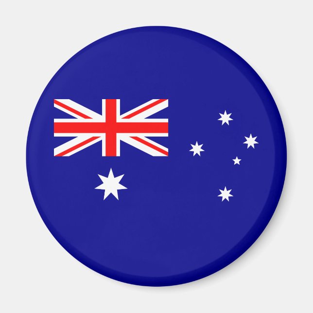 Aimant de drapeau australien patriotique (Devant)