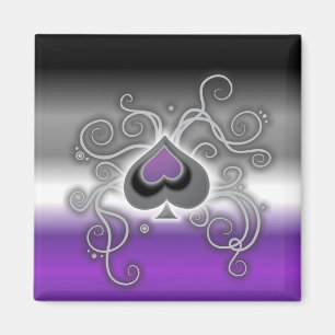 Aimant de drapeau de fierté de carré de logo de