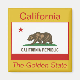 Aimant de drapeau de la Californie