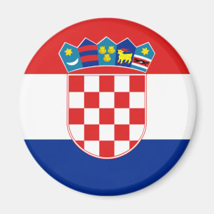 Aimant de drapeau de la Croatie