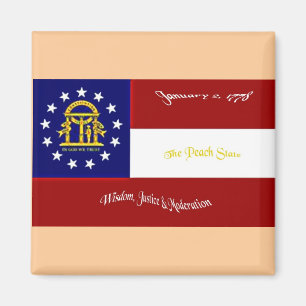 Aimant de drapeau de la Géorgie