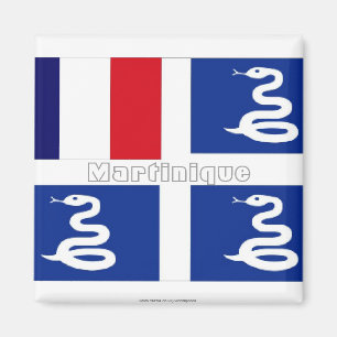 Aimant de drapeau de la Martinique