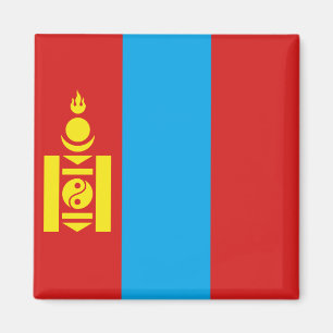 Aimant de drapeau de la Mongolie