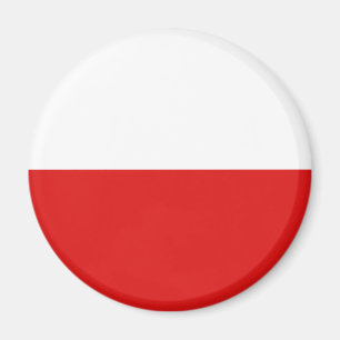 Aimant de drapeau de la Pologne Fisheye