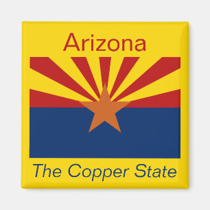 Aimant de drapeau de l'Arizona