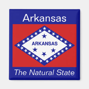 Aimant de drapeau de l'Arkansas