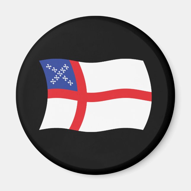 Aimant de drapeau de l'Église épiscopale des États (Devant)