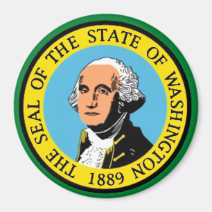 Aimant de drapeau de l'état de Washington