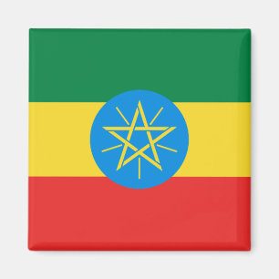 Aimant de drapeau de l'Ethiopie