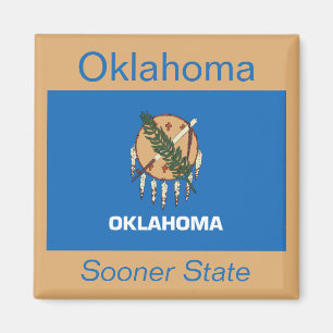 Aimant de drapeau de l'Oklahoma