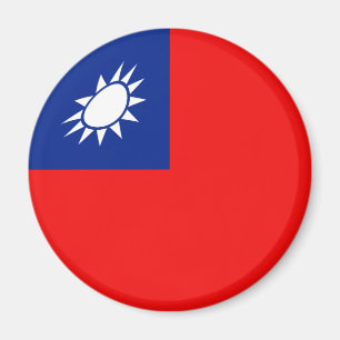Aimant de drapeau de Taïwan Fisheye