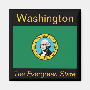 Aimant de drapeau de Washington