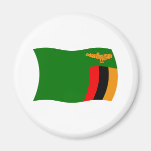 Aimant de drapeau de Zambie