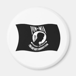 Aimant de drapeau des POW et MIA