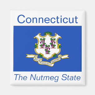 Aimant de drapeau du Connecticut