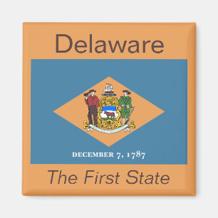 Aimant de drapeau du Delaware