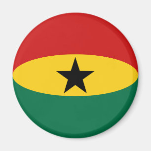 Aimant de drapeau du Ghana Fisheye